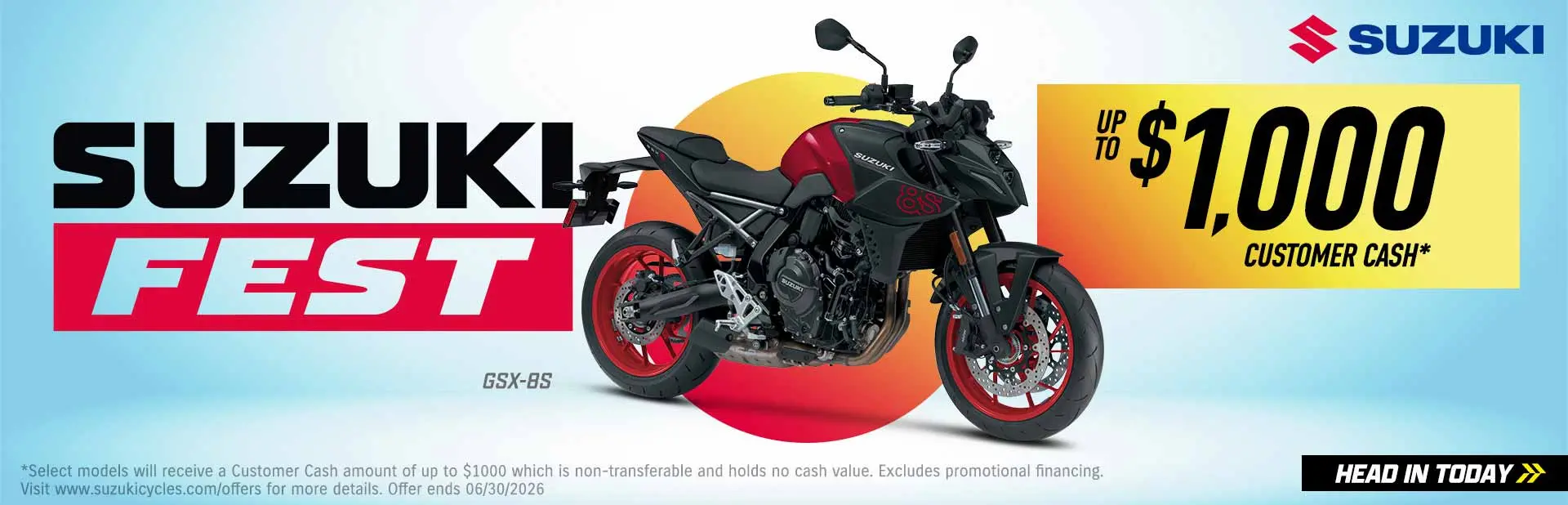 Read more about the article Suzuki Fest – $1,000 Customer Cash